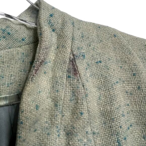 National Recovery Board Union Label Blue & Cream Trench Coat Medium - Picture 5 of 7
